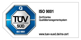 Logo TUEV ISO 9001 de